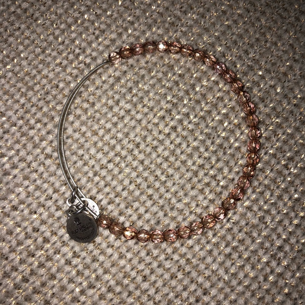 Alex and Ani Light Pink Beaded Bangle